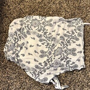 Hollister Black&White Bandana Tubetop